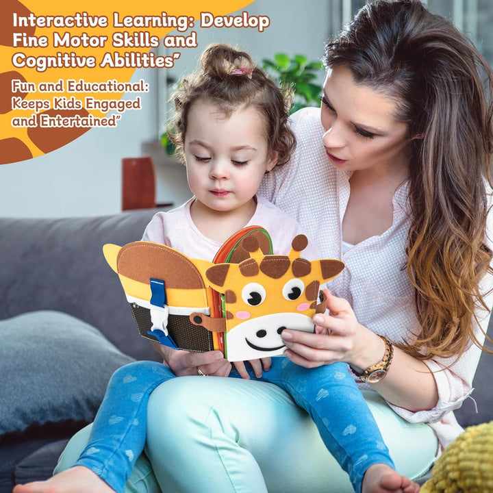 Libro ocupado para niños pequeños de 1 a 3 años juguetes