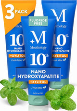 Mouthology Pasta de dientes 10% Nano Hidroxiapatita (paquete de 3,...