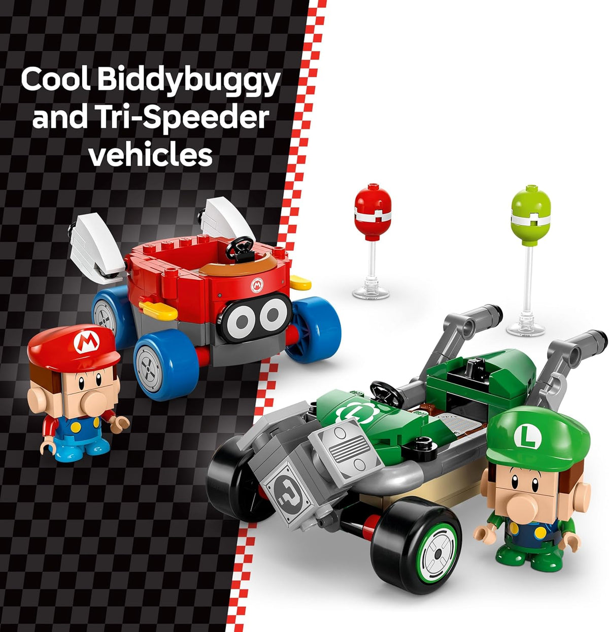 LEGO Super Mario Mario Kart Baby Mario vs Baby Luigi juego
