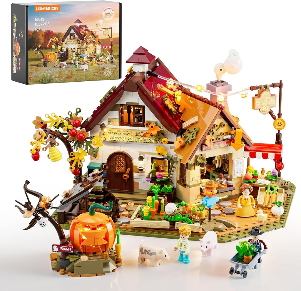 Lumibricks Granja de otoño, conjunto de construcción de iluminación