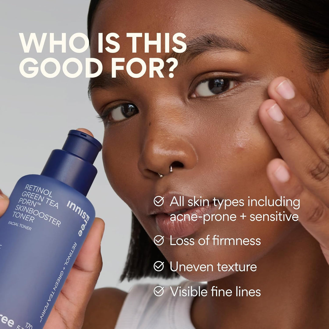 innisfree Tónico PDRN de té verde retinol para piel de vidrio, líne...