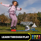 Stomp Rocket Space Collection - Lanzacohetes para niños, 3 cohetes de la NASA, juguete divertido para patio trasero y exterior, regalo para niños y niñas, juego de lanzador de espuma suave STEM que se eleva hasta 100 pies, a partir de 5 años