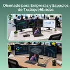 Plugable Estación de acoplamiento para monitor triple USB C 12 en 1, carga