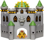Super Mario Nintendo Set de juego Deluxe del castillo de Bowser con figura de acción articulada exclusiva de Bowser de 6.35 cm, set de juego interactivo con sonidos auténticos del juego
