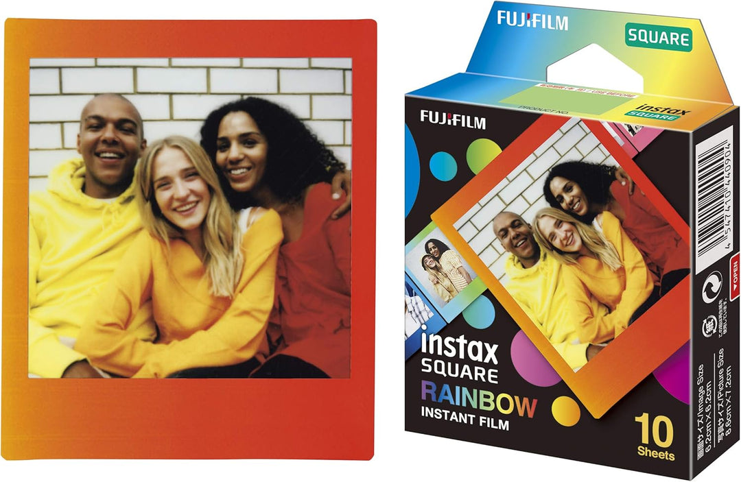 Fujifilm instax Square Rainbow Film - 10 exposiciones (paquete de 2)