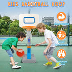 Juego de aro de baloncesto para niños pequeños, aro de baloncesto ajustable