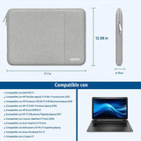 MOSISO Funda vertical de poliéster con bolsillo para laptop de 17 a...