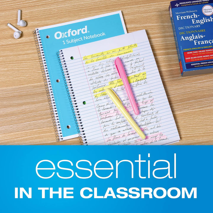 Oxford Cuadernos de espiral paquete a granel de 18