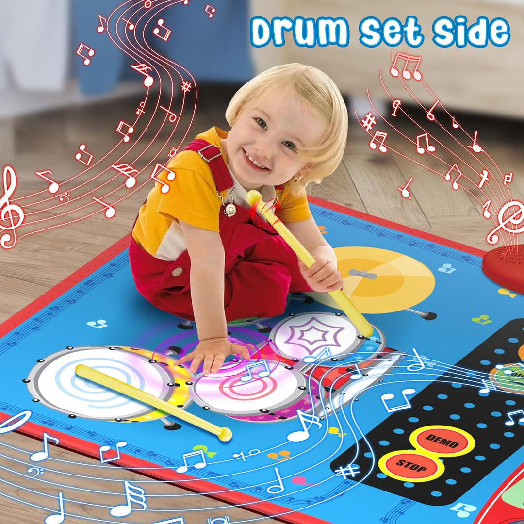 Oripira Juguetes musicales 2 en 1 para niños de 1, 2, 3, 4, 5 años,...