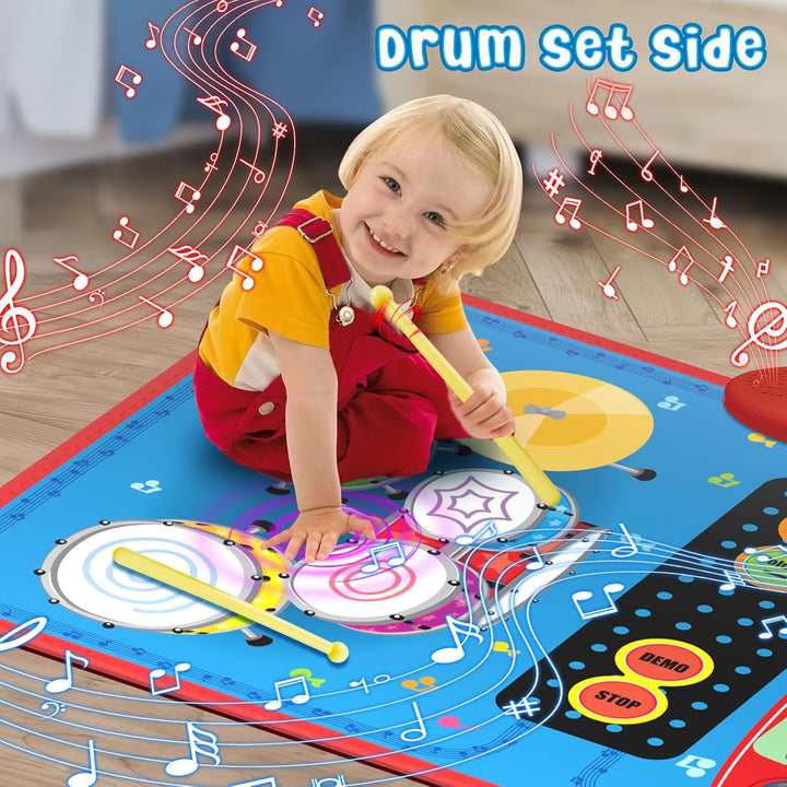 Oripira Juguetes musicales 2 en 1 para niños de 1, 2, 3, 4, 5 años,...