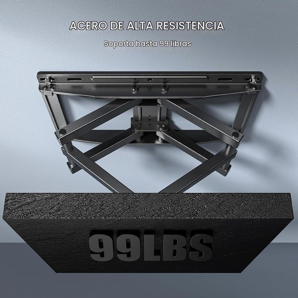 PERLESMITH Soporte de pared para TV de movimiento completo para televisores