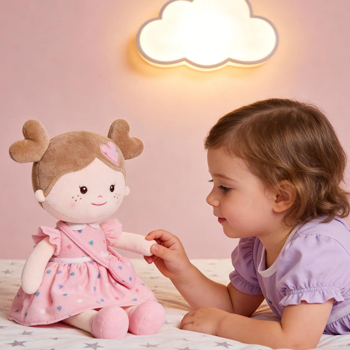 Onetoo First Baby Dolls - Muñeco de trapo de felpa suave para niñas...