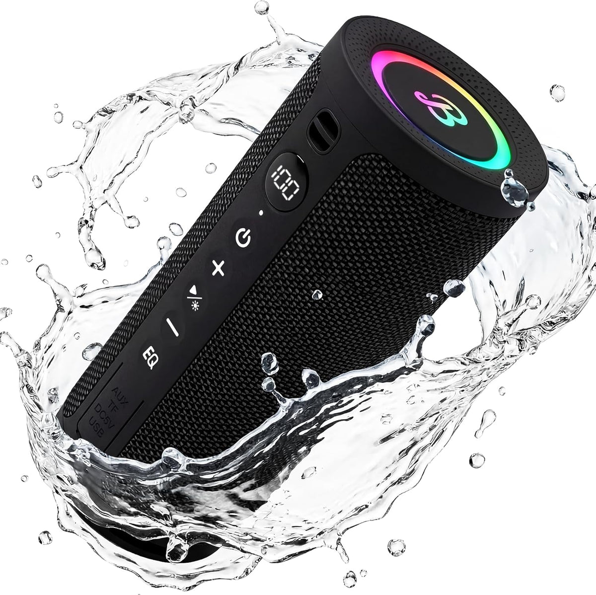 BassBloom Roar 3 Altavoz Bluetooth portátil, sonido potente de 20 W...