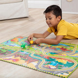 Melissa Doug Dinosaur Adventure Tracks - Rompecabezas de
