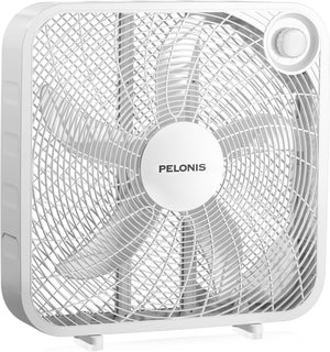 PELONIS Ventilador de caja de 3 velocidades de 20 pulgadas para dor...