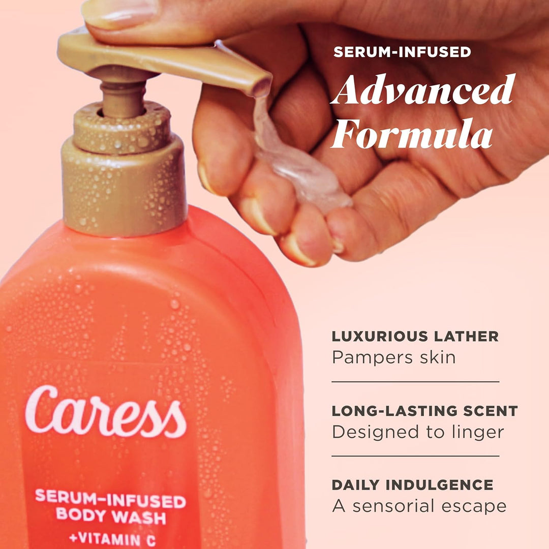 Caress Jabón corporal hidratante de néctar de guayaba cremoso con b...
