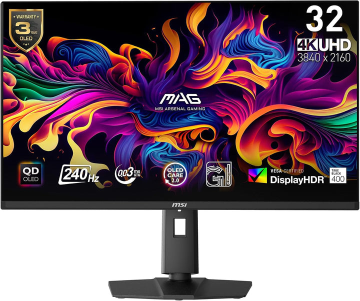 MSI MAG 321UPX QD-OLED, Monitor de juegos Quantum Dot OLED de 32" 4...