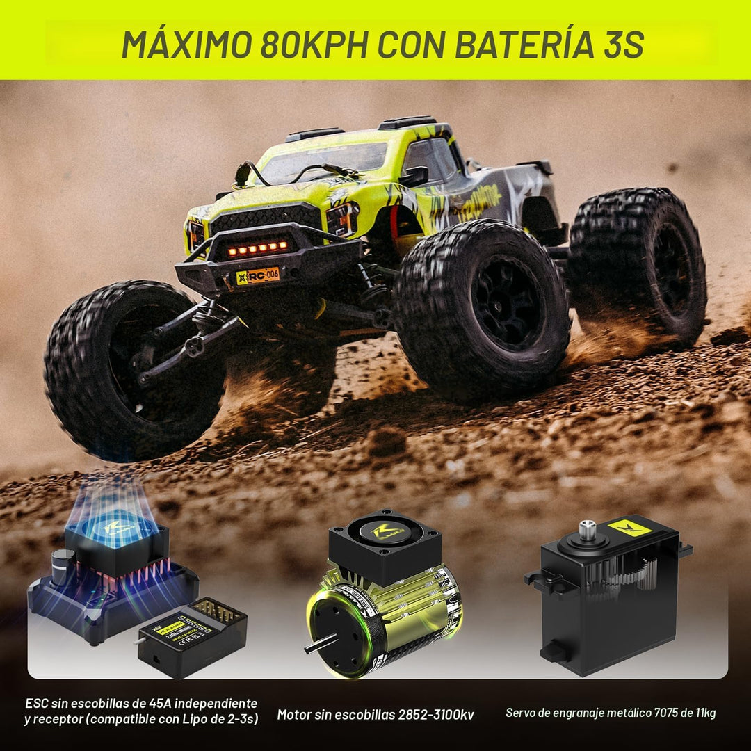 AMORIL 1/10 RTR - Autos RC rápidos sin escobillas para