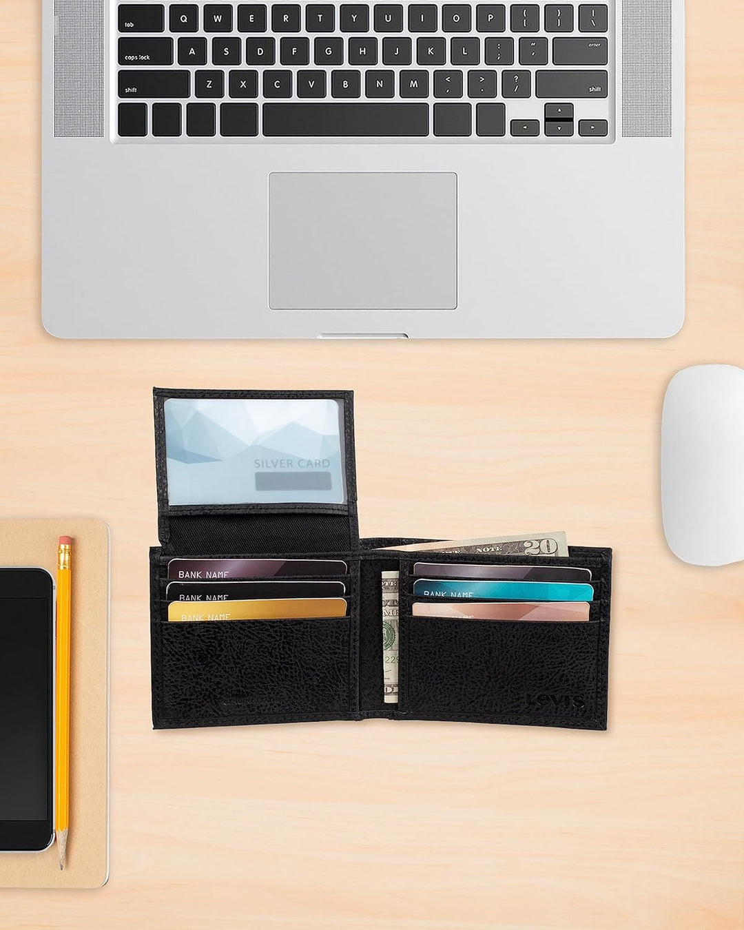 Levi's Men's Classic Bifold Wallet with Multiple Card Slots...
