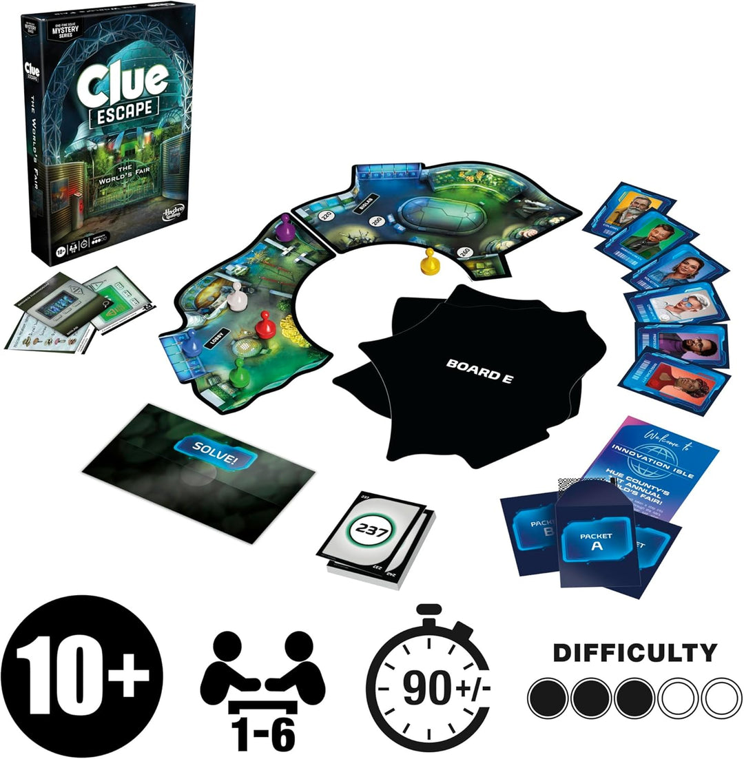 Clue Escape The Worlds Fair - Juego de mesa Escape Room