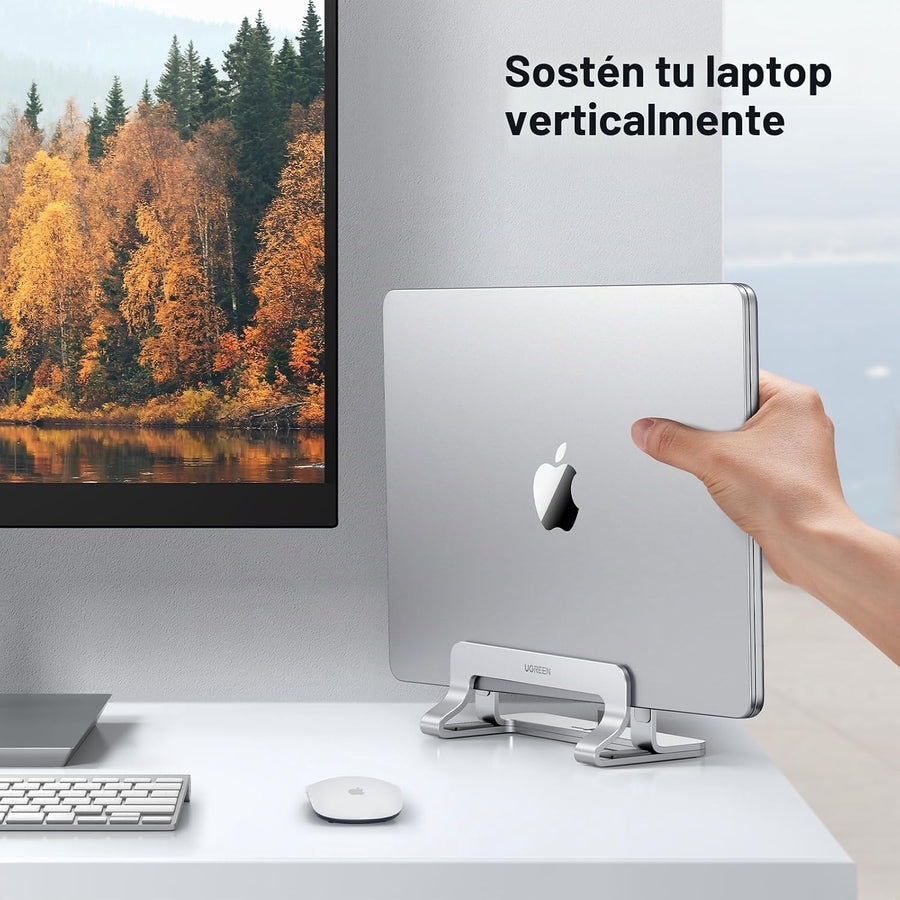 UGREEN Soporte vertical para computadora portátil para escritorio,...
