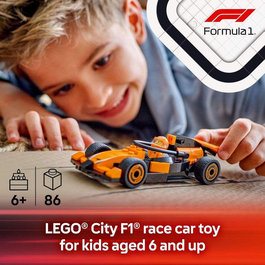 LEGO City F1 Driver McLaren Race Car Toy Modelo de