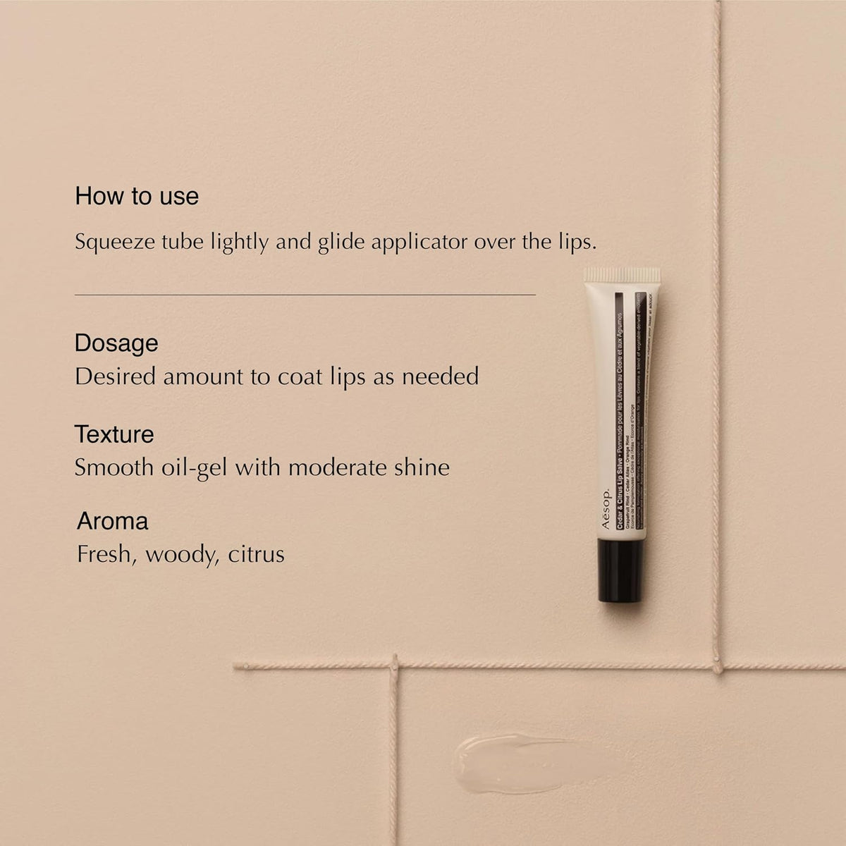Aesop Bálsamo labial Cedar &amp; Citrus | Tratamiento nutritivo par...