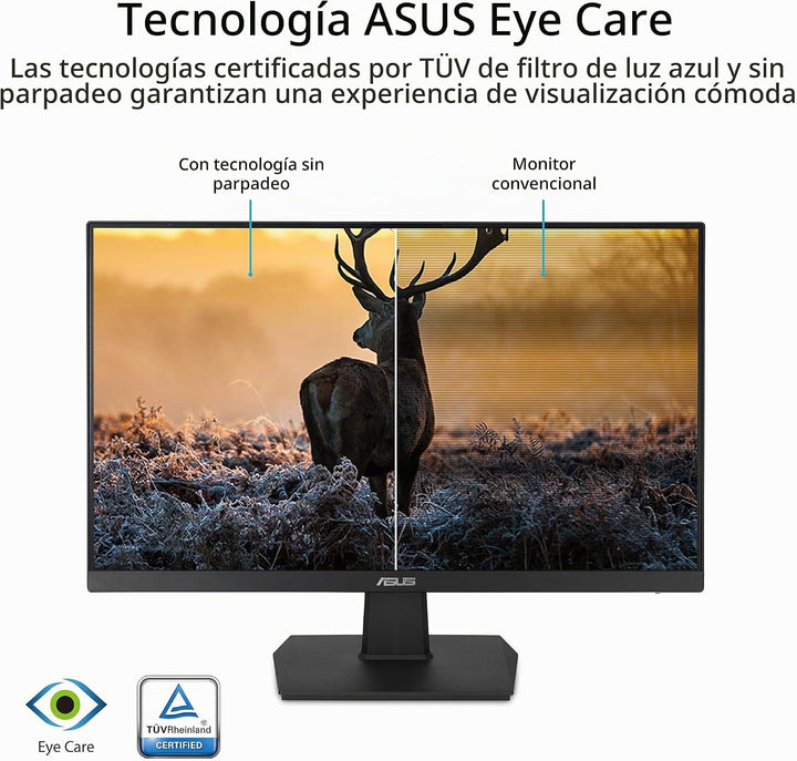 ASUS Monitor de escritorio de 27 pulgadas, Full HD (1920 x 1080), I...