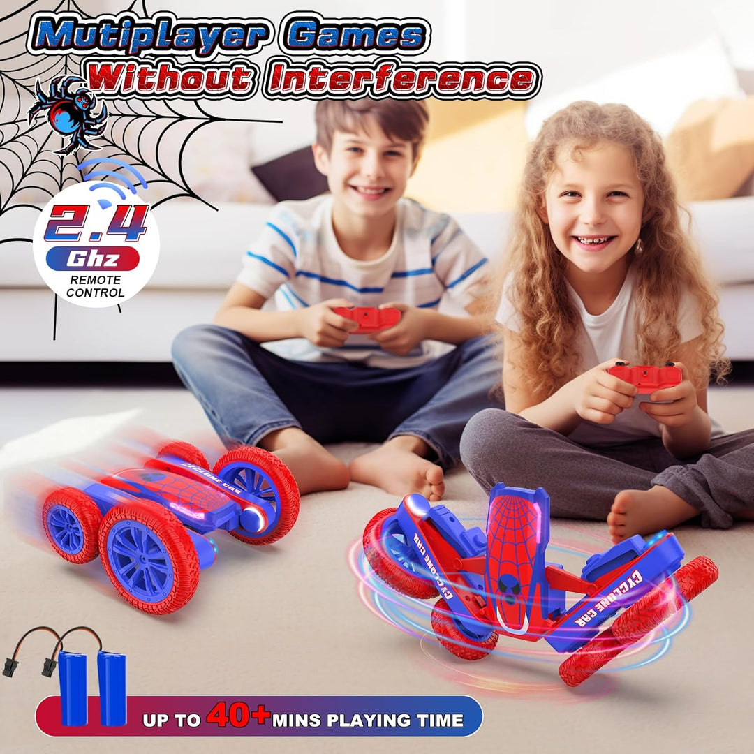 Blissbud Coche de control remoto Spider RC Cars de doble cara 360°...