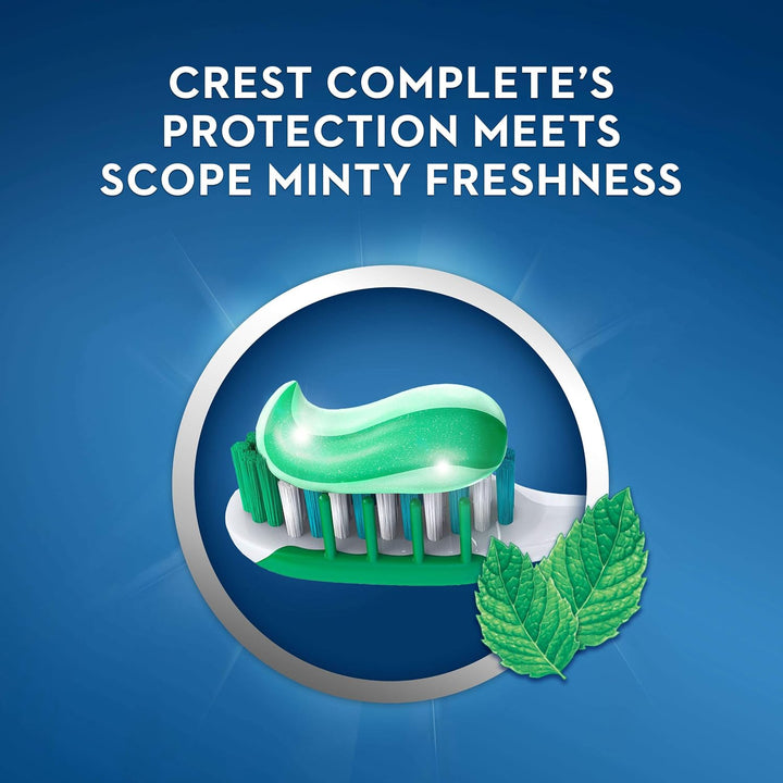 Crest Complete Plus Pasta de Dientes Blanqueadora, Sabor Fresco a M...