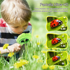 Cámara de boroscopio de juguete para niños, juguete educativo STEM Science para 4, 5, 6, 7, 8, 9, 10 años, regalo de cumpleaños, cámara de alcance infantil de 2.4 pulgadas para aventuras al aire libre y descubrimiento de la naturaleza (verde)