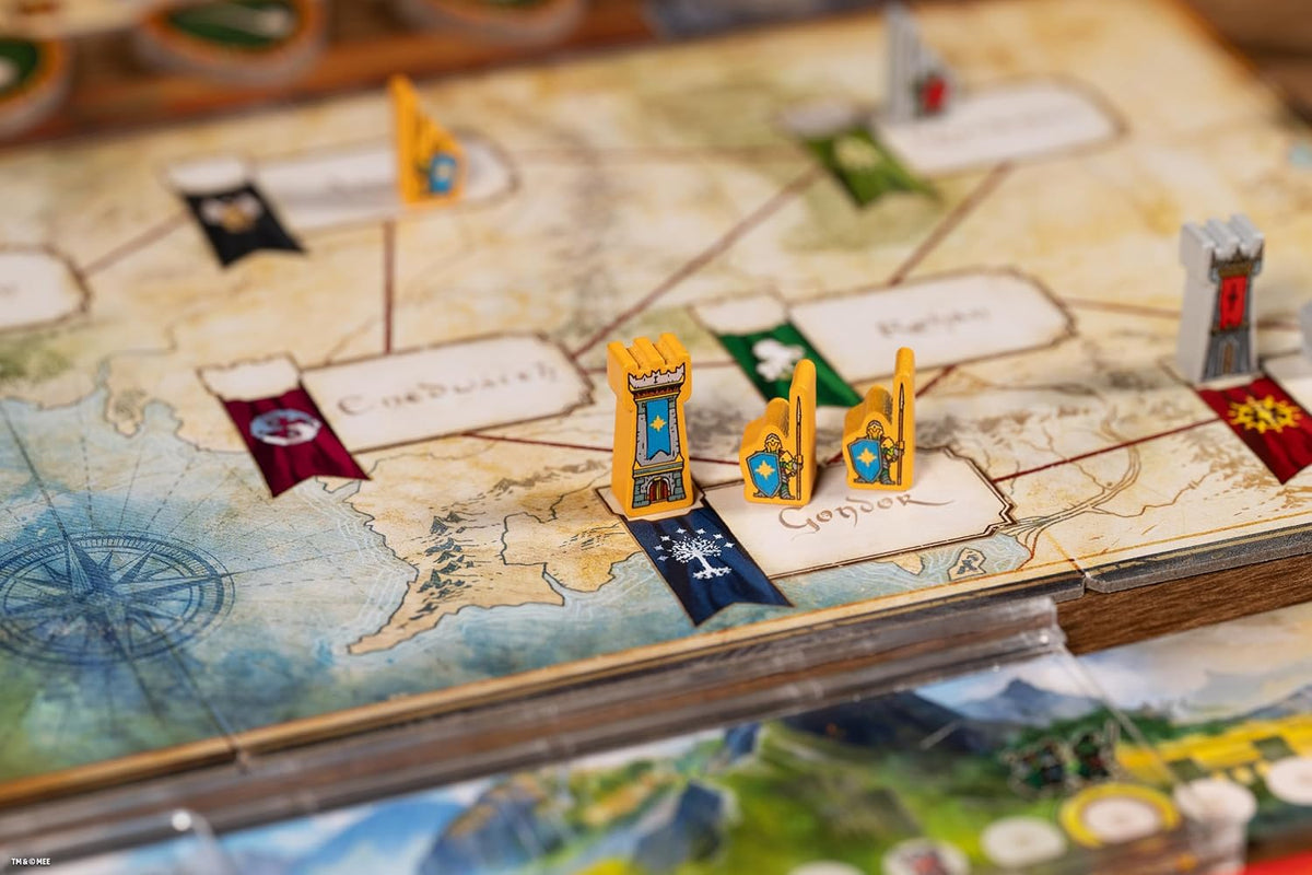 Asmodee El Señor de los Anillos: Juego de mesa Duelo por la Tierra Media - Épico juego de estrategia de poder y conquista para niños y adultos, a partir de 10 años, 2 jugadores, tiempo de juego de 30
