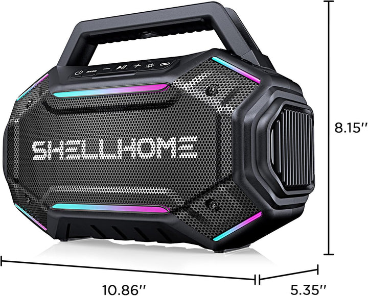 ShellHome Altavoces Bluetooth 6.0 al Aire Libre, Altavoz Fuerte de...