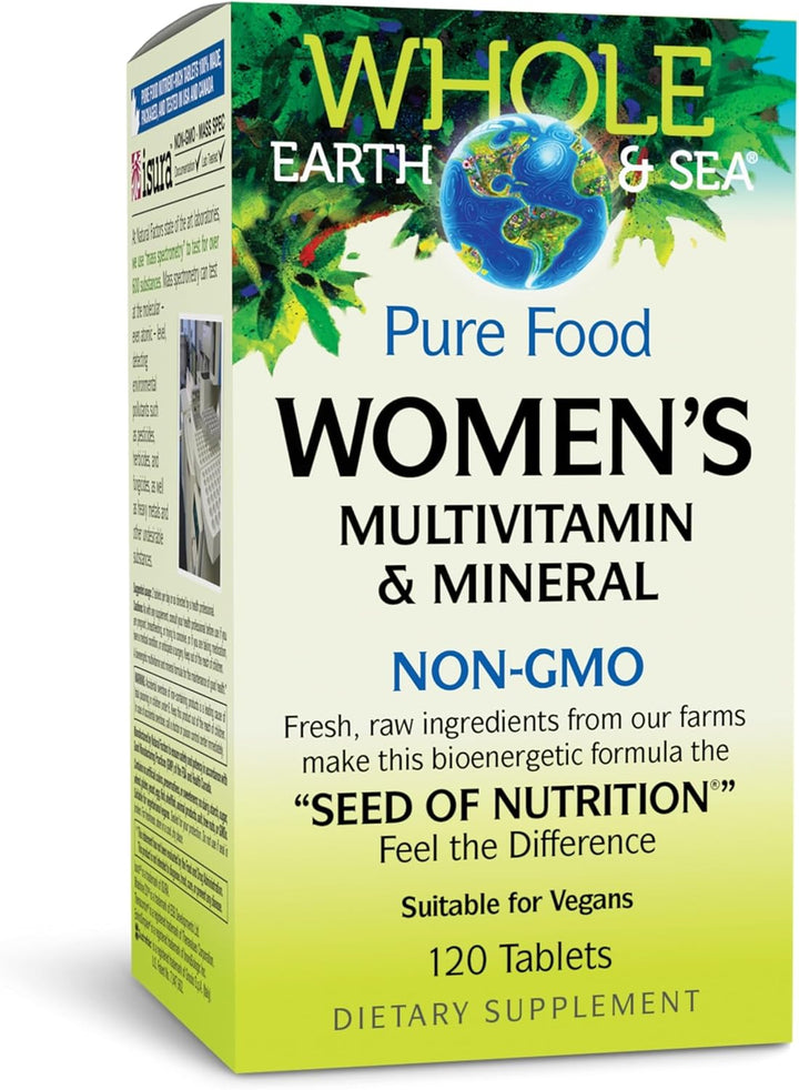 Natural Factors Whole Earth &amp; Sea Multivitamínico y mineral par...