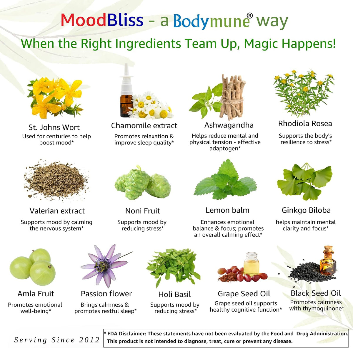 Bodymune Organic MoodBliss | Apoya un estado de ánimo tranquilo