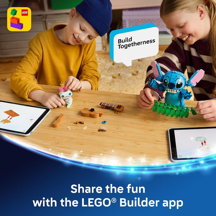LEGO Disney Stitch y Scrump 43296 | Juguetes de construcción para n...