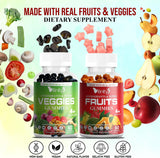 VITINITY Hecho con frutas reales y gomitas vegetales reales, suplem...