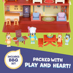 Bluey Toy House Mega Bundle, Family Home & BBQ Playhouse, Ages 3-5