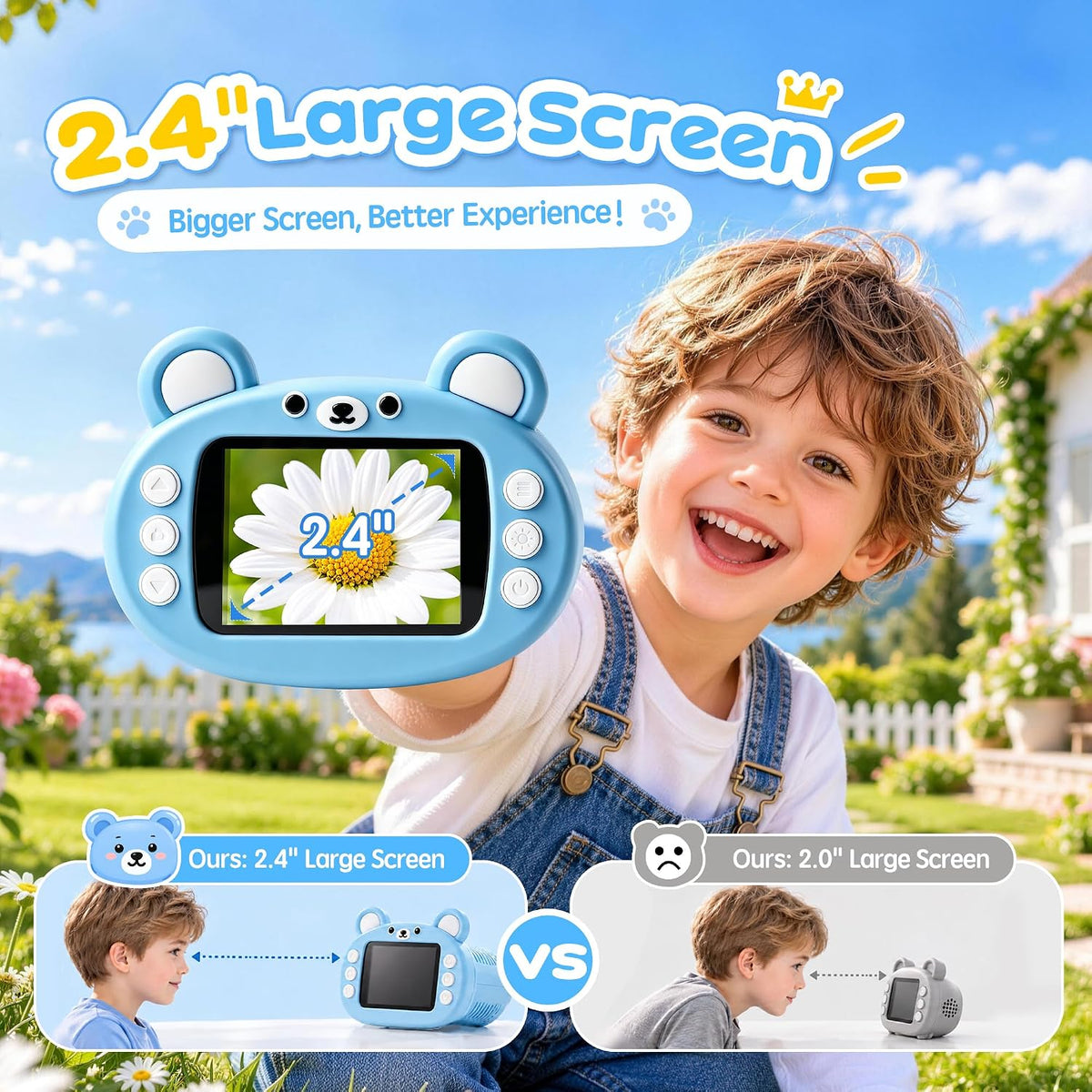 Microscopio digital portátil 1000X 2.4 para niños: juguete STEM y regalos