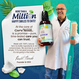 GuruNanda Enjuague Bucal de Aceite de Coco y Menta para Higiene Ora...