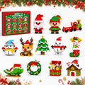 Calendario de Adviento de Navidad, bloques de construcción, 12 días Mini