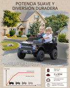 First Ride On Juguetes de paseo de 24V para niños grandes, Ford F-150 Raptor con licencia de 2 asientos, auto de paseo para niños con control remoto, automóvil eléctrico para niños pequeños con luces