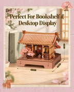 Rolife Kit de casa en miniatura Sakura japonés 3D rompecabezas de madera