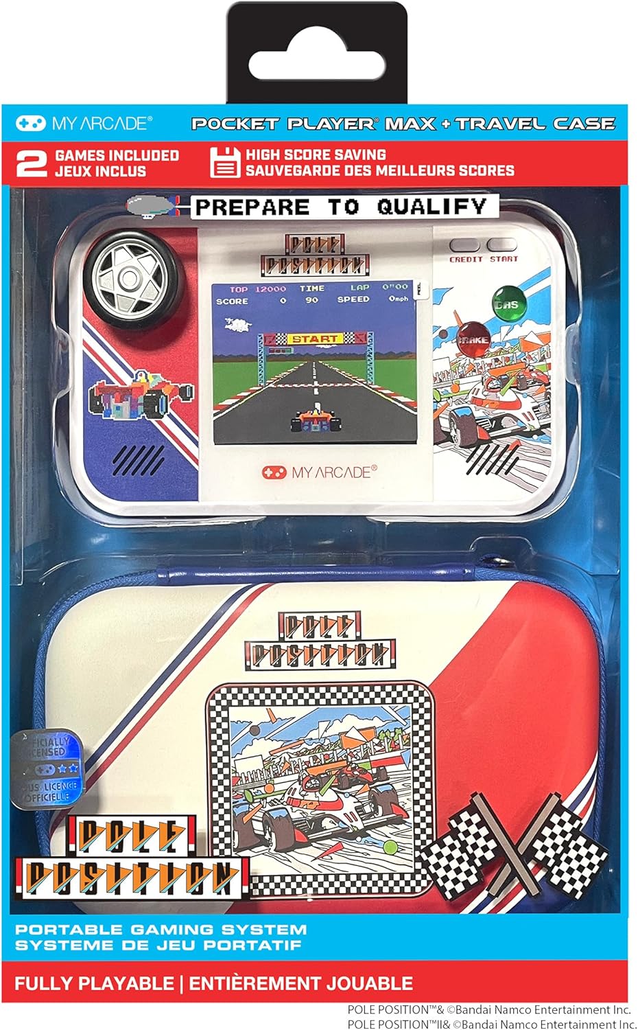 My Arcade Pole Position Pocket Player Max: Juegos para niños, Contr...