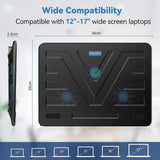 TECKNET Almohadilla de enfriamiento para laptop, enfriador portátil...