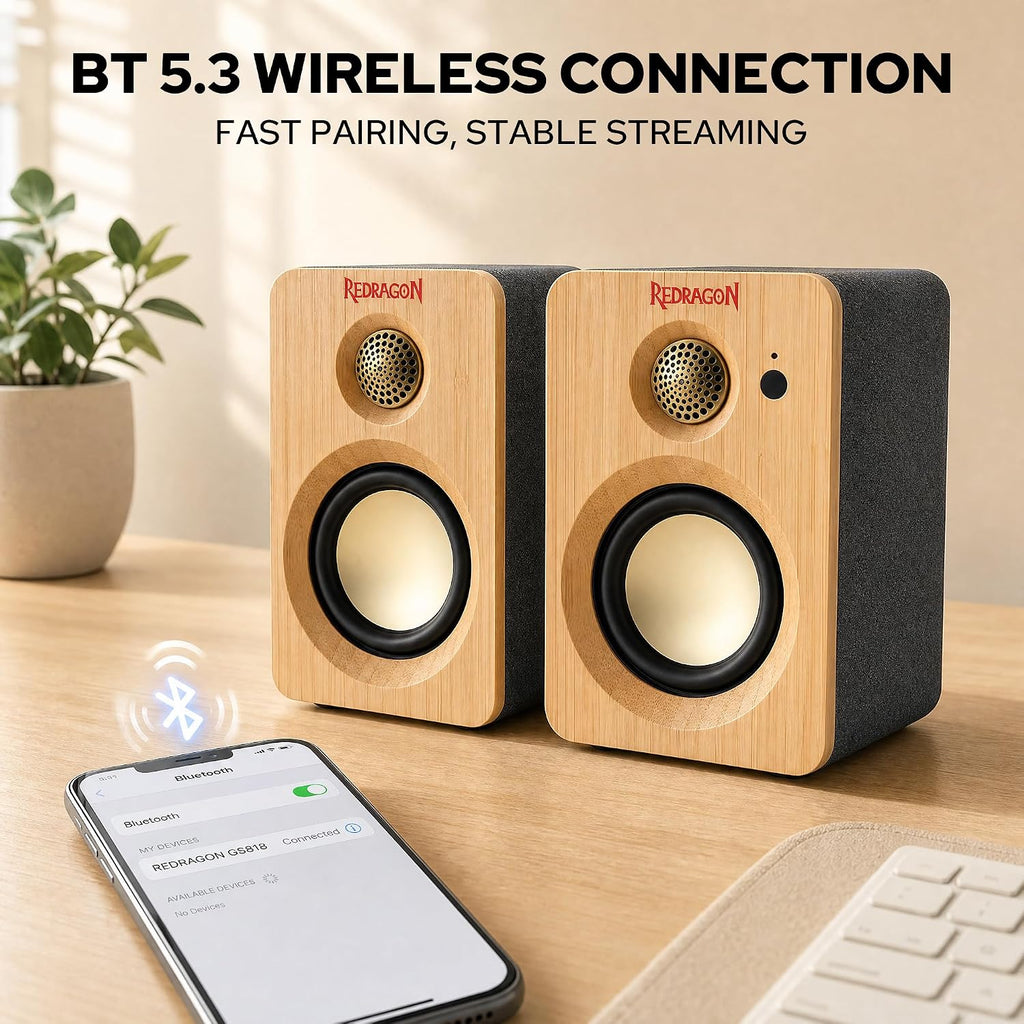 Redragon Altavoz multimedia GS818, altavoces de computadora de escritorio