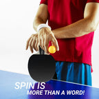 Killerspin Impact Series - Paletas de tenis de mesa - Raqueta de ping pong negra/negra, equipo de tenis de mesa para principiantes/intermedios, garantiza un control sólido y giro