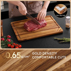 Tabla de cortar de madera de teca para cocina Tablero de charcutería