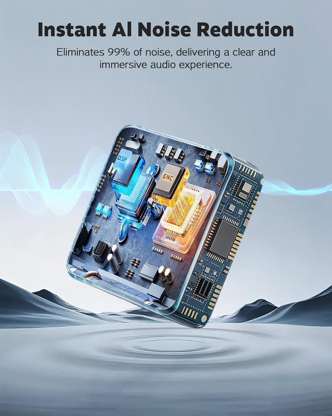 Gicorino Micrófono Lavalier inalámbrico para iPhone y Android, mini...
