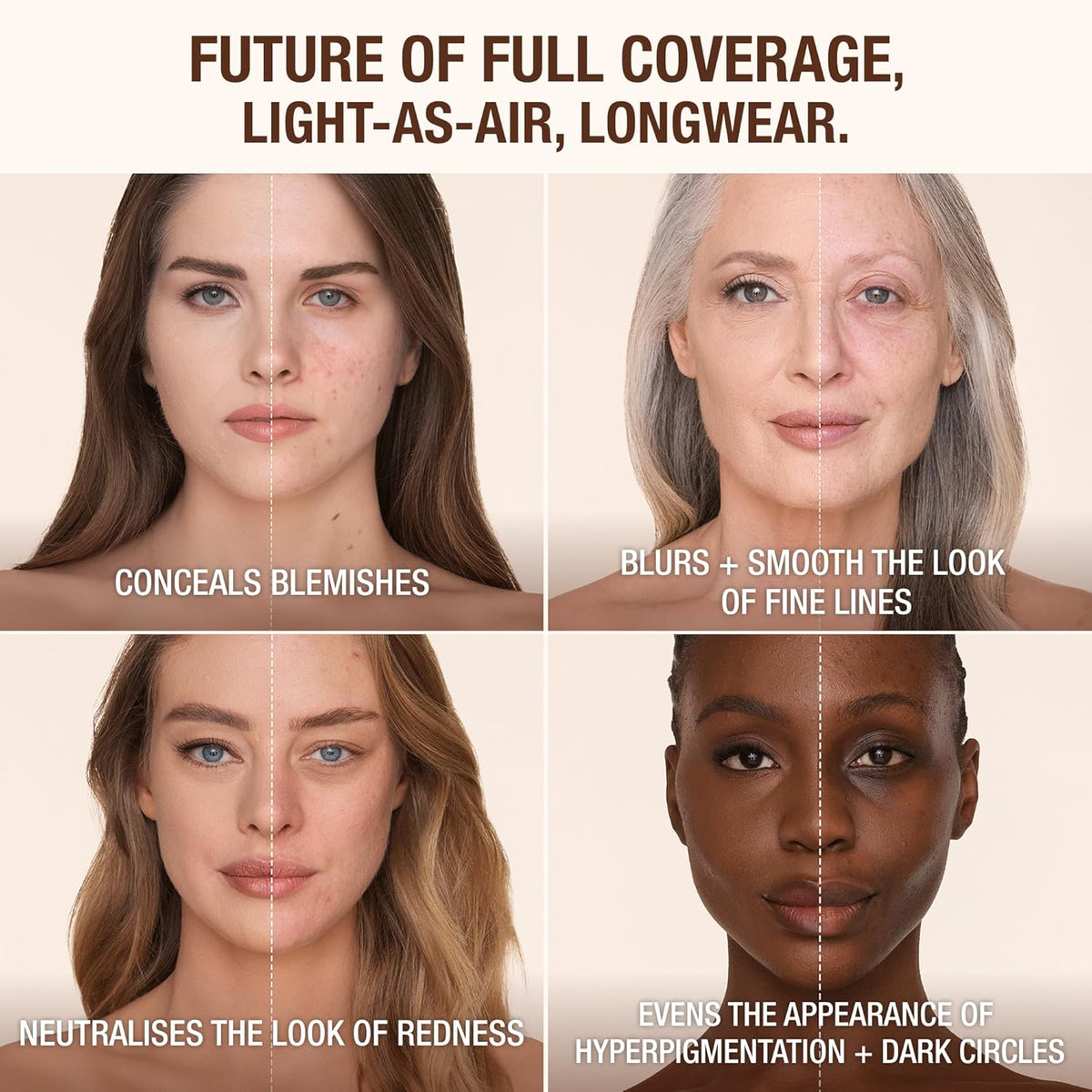 Charlotte Tilbury - Base Líquida Airbrush Flawless de Acabado Mate...